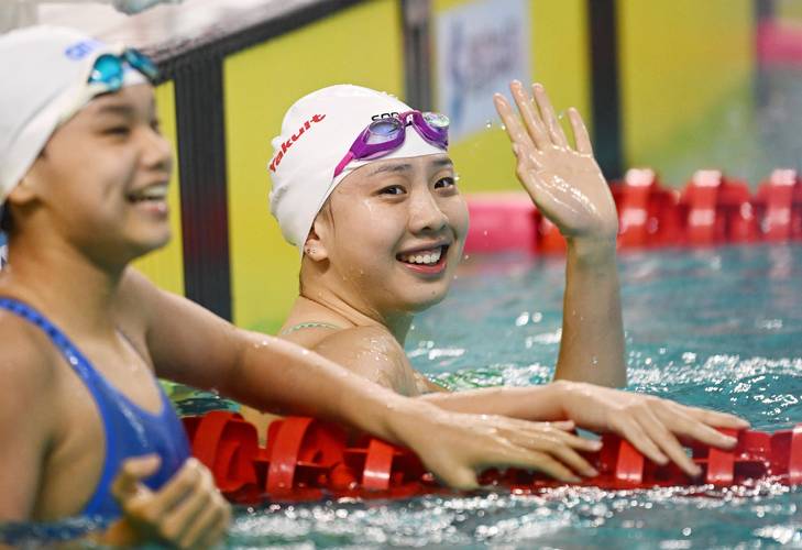 中国游泳公开赛女子50米蛙泳决赛：唐钱婷以29秒44破亚洲纪录夺冠